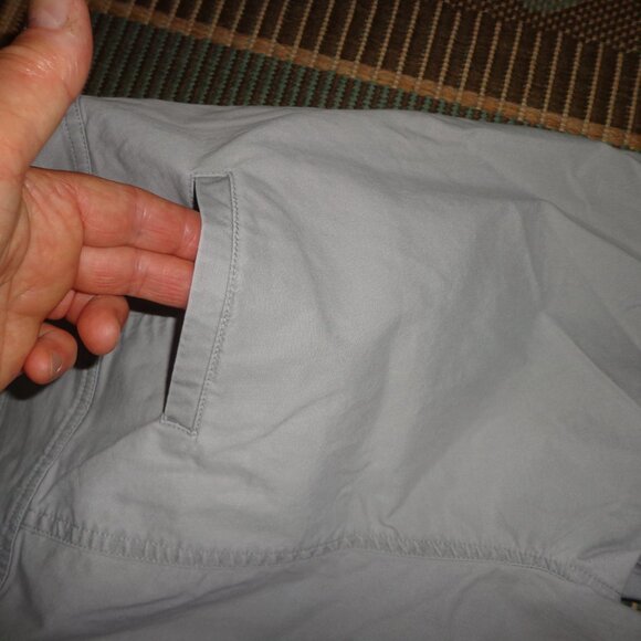 Eileen Fisher Pants PXS Light Grey Zip/Hooks closure Zip Hem Several Pockets - Picture 9 of 12